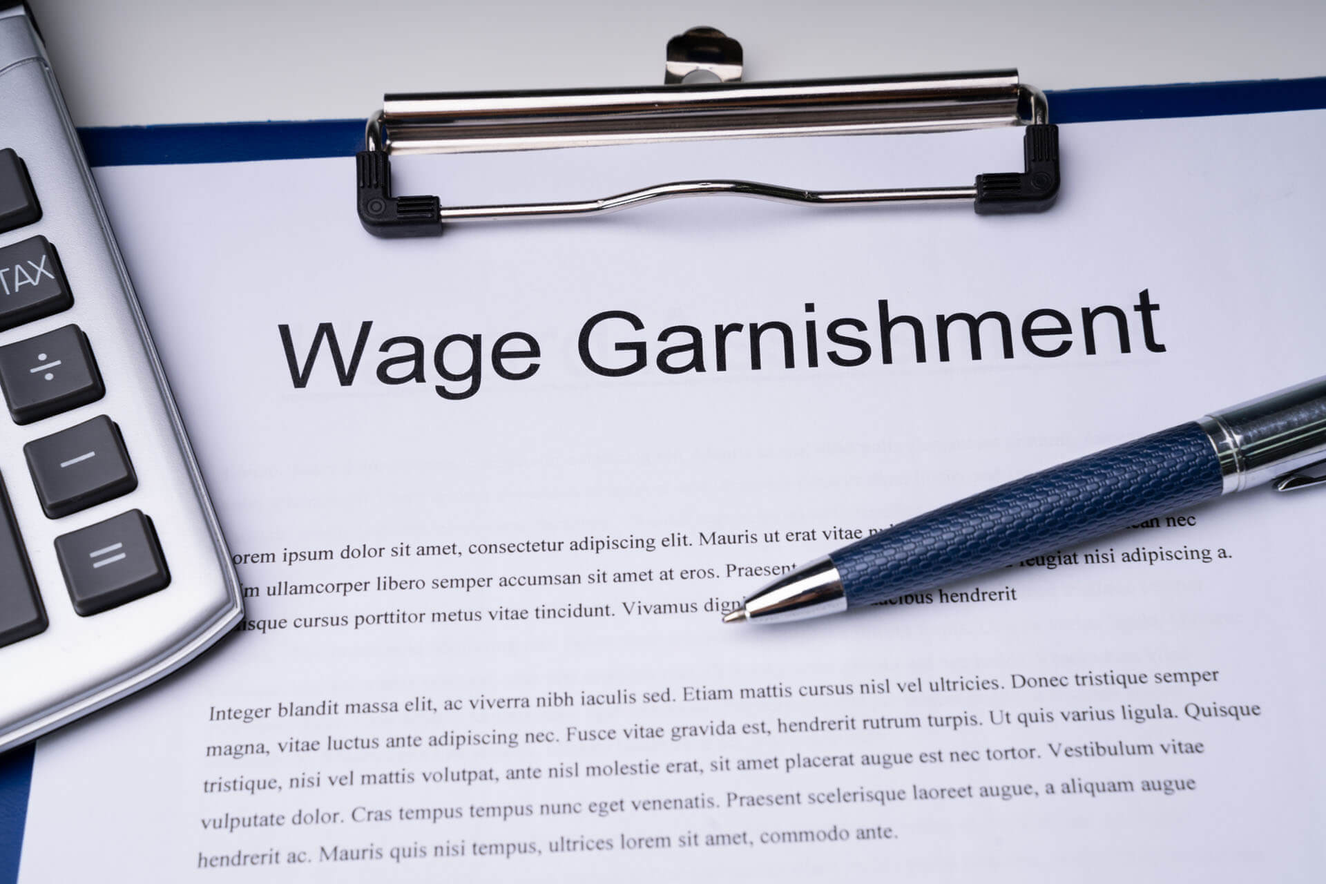 Avoid wage garnishment in Santa Rosa, CA.